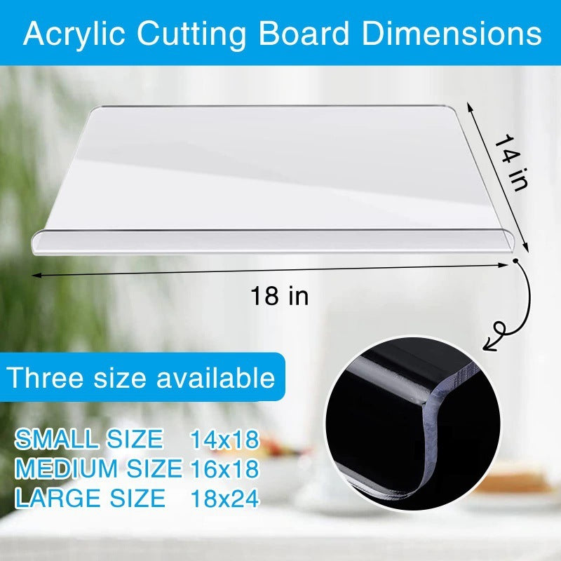 Kitchen Transparent Non-slip Acrylic Chopping Board
