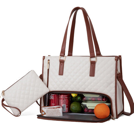 Sac Lunch Isotherme Femme – Élégant, Grand Format & Multifonction | Travail, Bureau, Déplacements