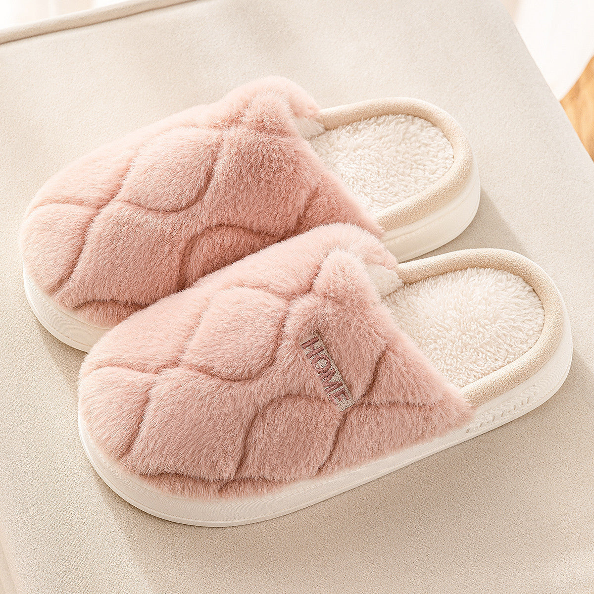 Chaussons en peluche d’hiver – Pour femmes, hommes, intérieur et chambre