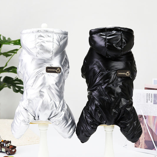 Manteau d’hiver rembourré pour chien – Vêtement chaud en coton, quatre pattes
