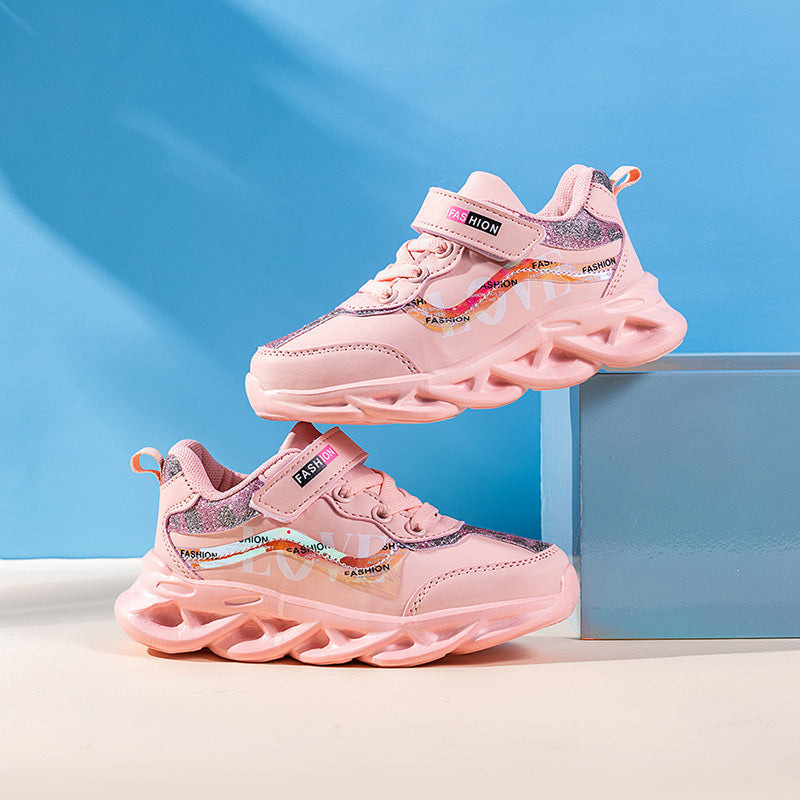 Chaussures tendance style coréen pour fille – Chaussures de sport pour enfants