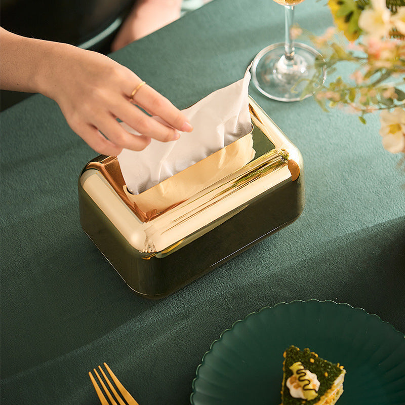 Boîte à mouchoirs de luxe créative pour salon