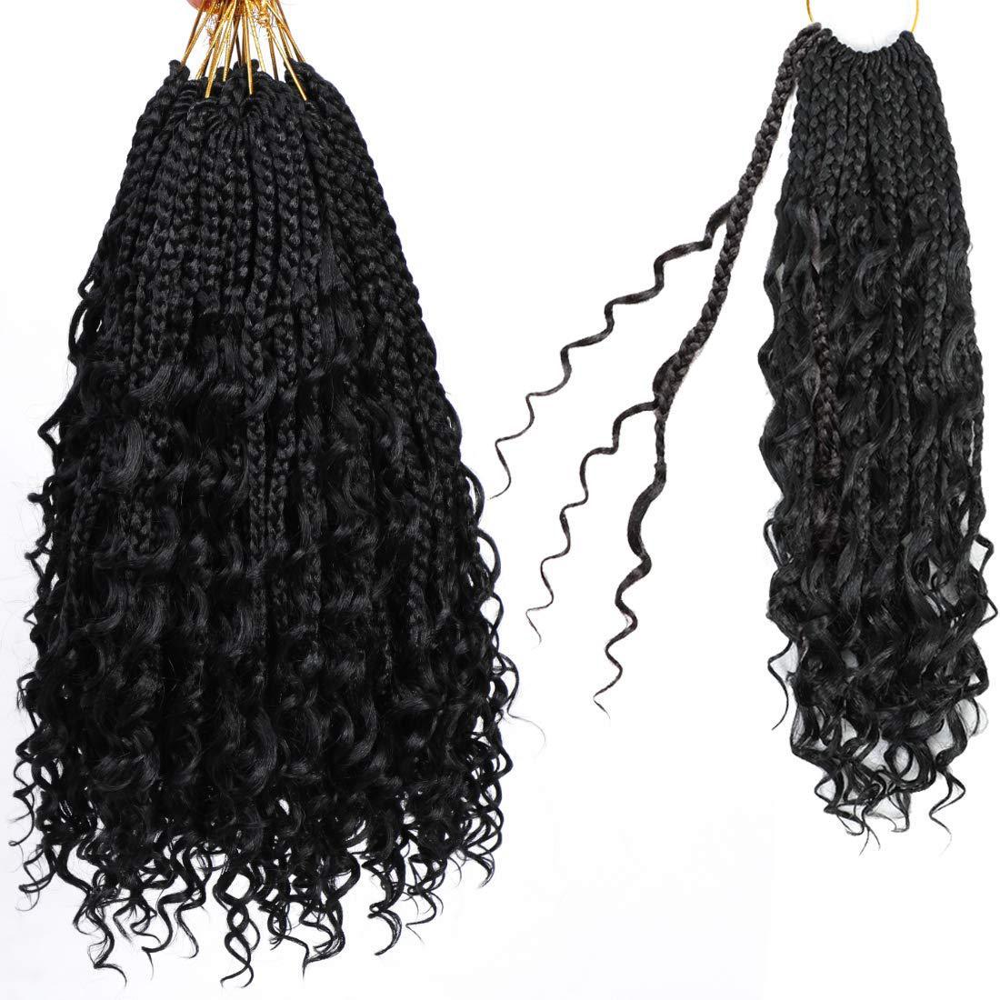 Mèches crochet Dirty Braid fines – Trois brins (syntétiques)