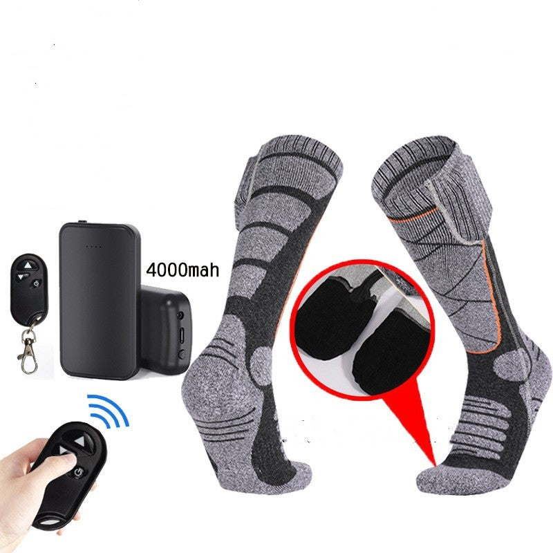 Chaussettes Chauffantes à Télécommande – Modèle Long Tube Rechargeable