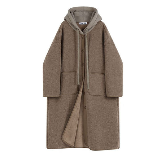 Manteau femme en laine d’agneau – Mode automne & hiver