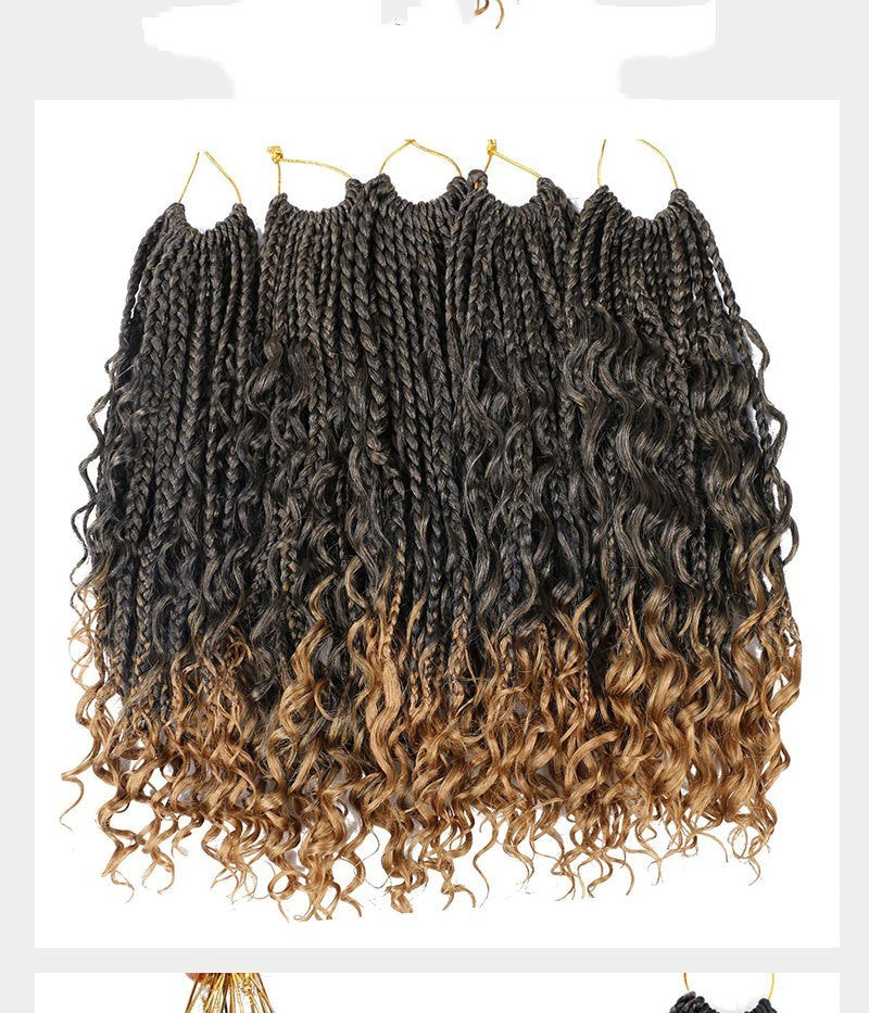 Mèches crochet Dirty Braid fines – Trois brins (syntétiques)