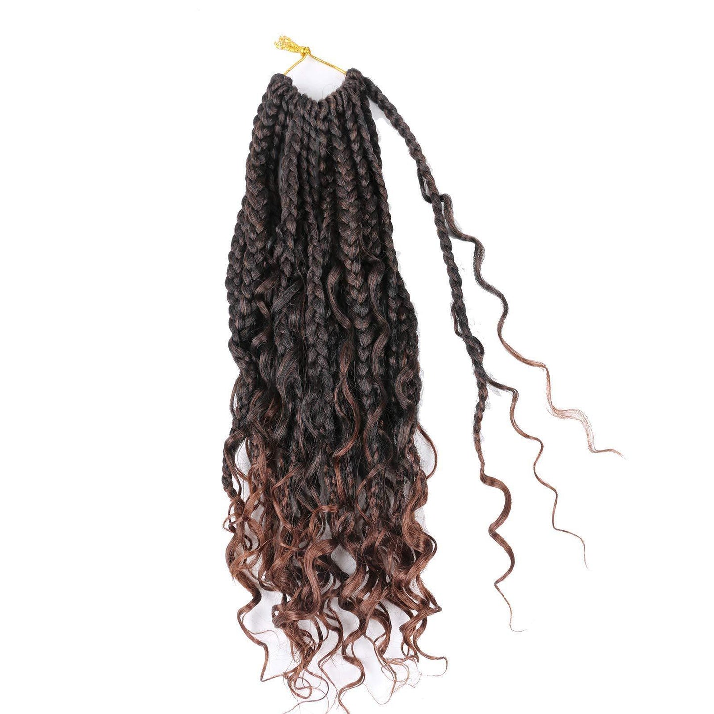 Mèches crochet Dirty Braid fines – Trois brins (syntétiques)