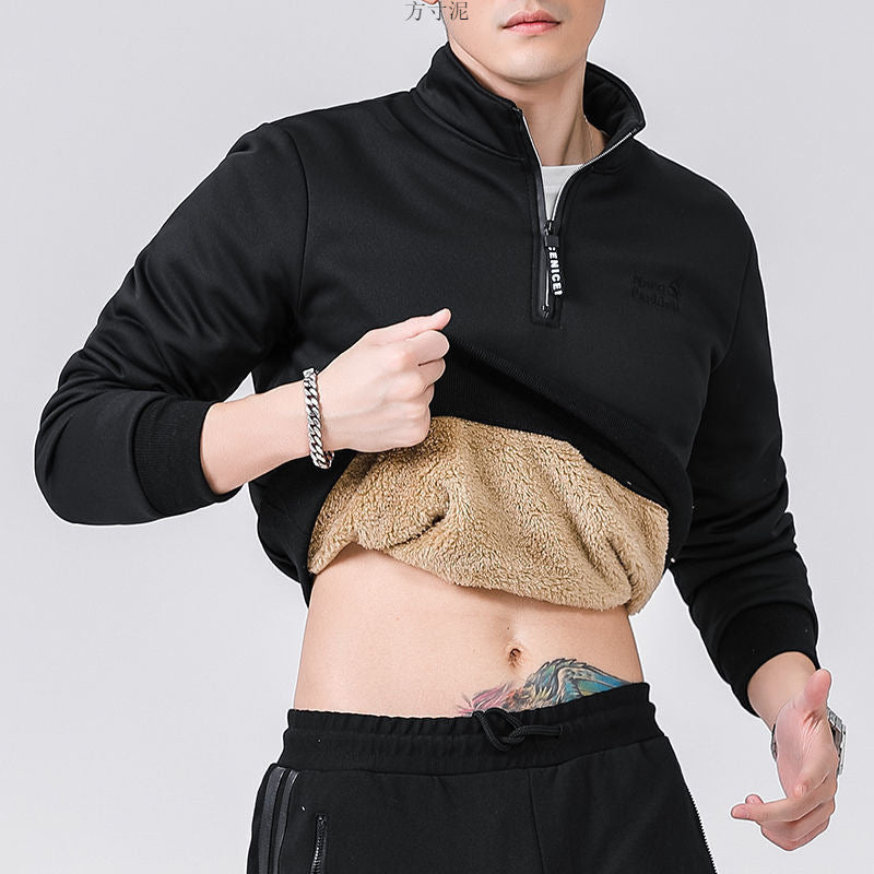 vêtement thermique / Fleece-lined Thick Round Neck Top