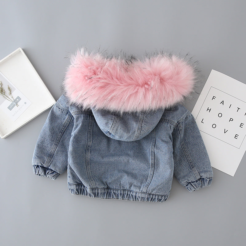 Veste en Jean Hiver Enfant – Doublure Cachemire Chaud