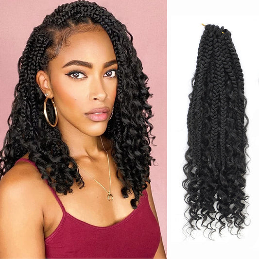 Mèches crochet Dirty Braid fines – Trois brins (syntétiques)