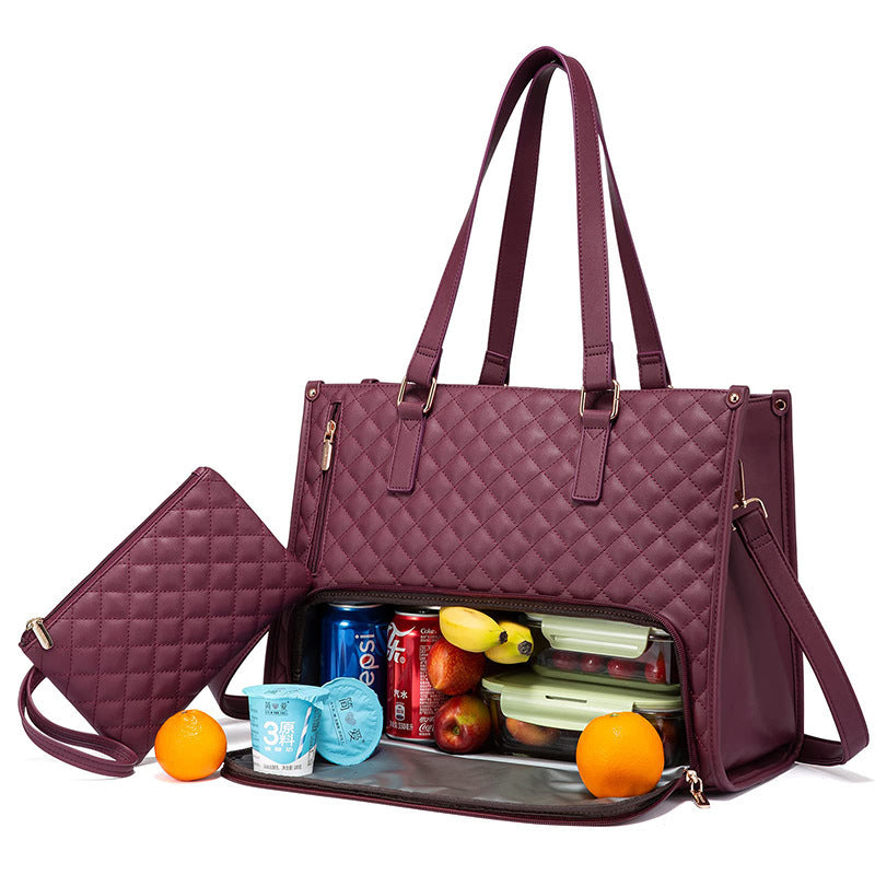 Sac Lunch Isotherme Femme – Élégant, Grand Format & Multifonction | Travail, Bureau, Déplacements