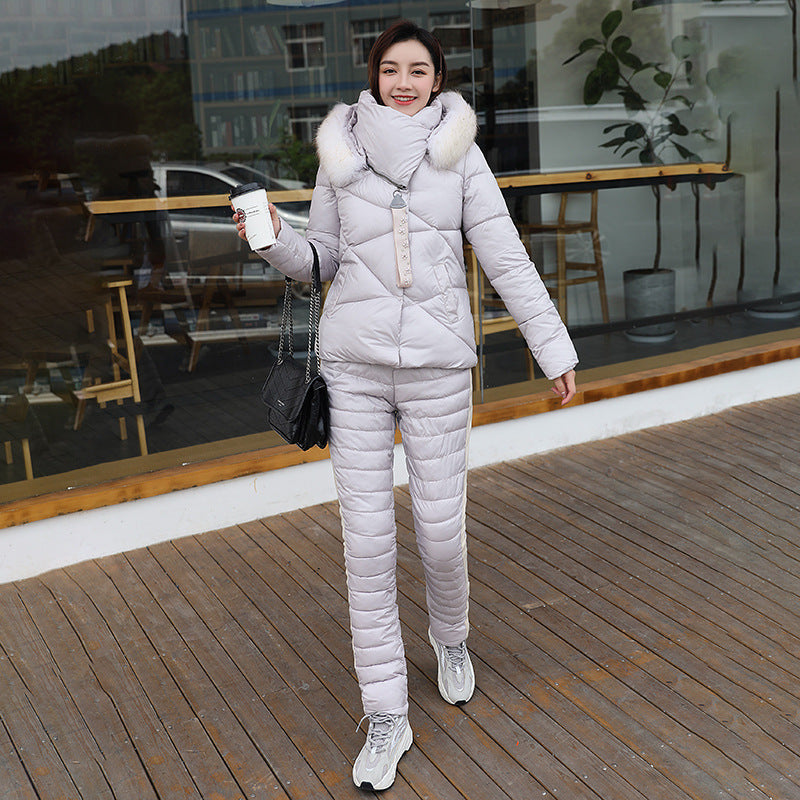 Veste d’hiver femme – Manteau court épais et matelassé