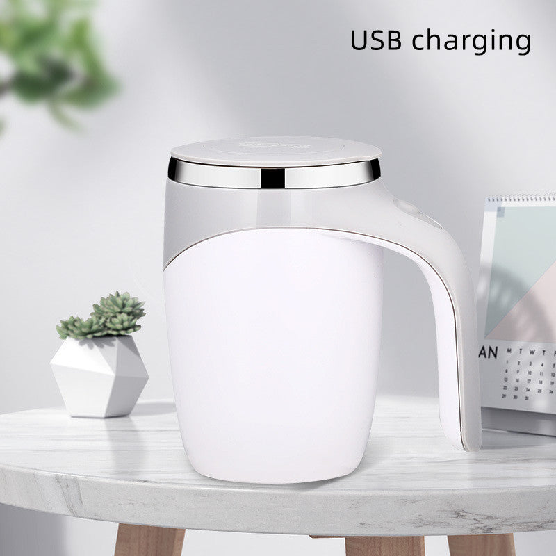 Tasse Auto-Mélangeante Électrique – Rechargeable & Magnétique | Café, Lait, Milkshake