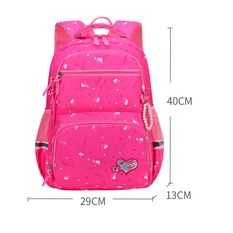 Sac à dos fille mignon – Style princesse à motif dessin animé