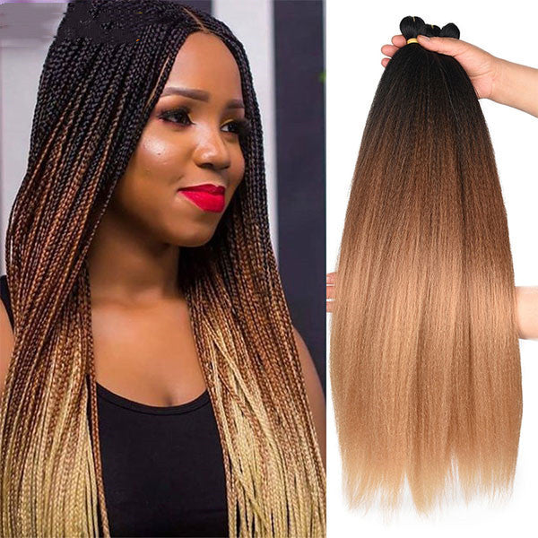 Mèches crochet Dirty Braid bouclées et volumineuses.