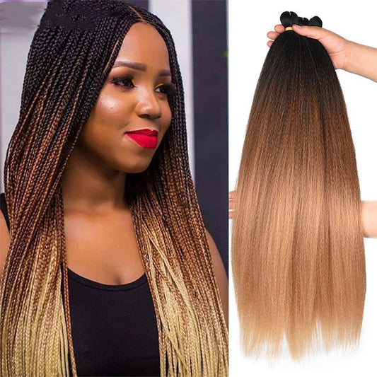Mèches crochet Dirty Braid bouclées et volumineuses.