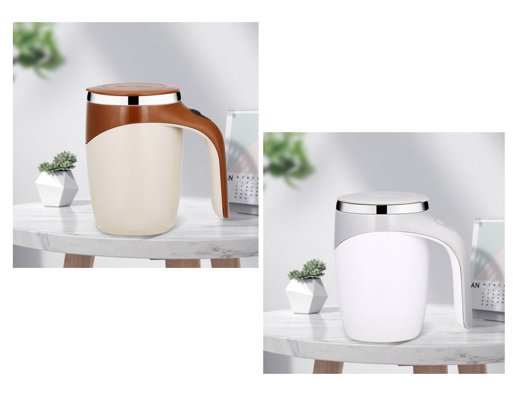 Tasse Auto-Mélangeante Électrique – Rechargeable & Magnétique | Café, Lait, Milkshake