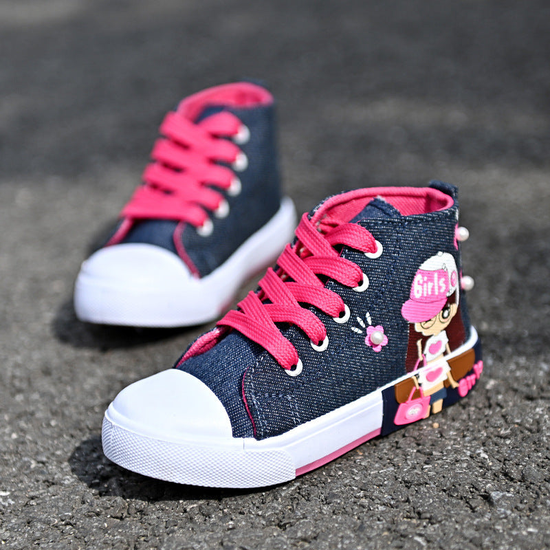 Chaussures en toile pour enfants – Baskets fille