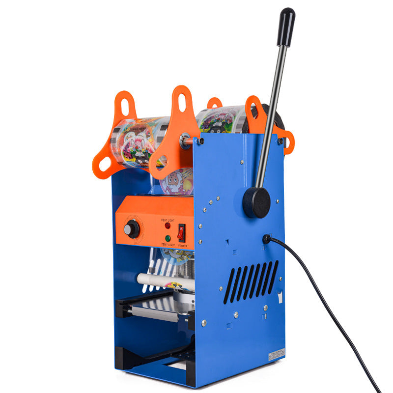 Machine manuelle de scellage de gobelets pour boissons commerciales