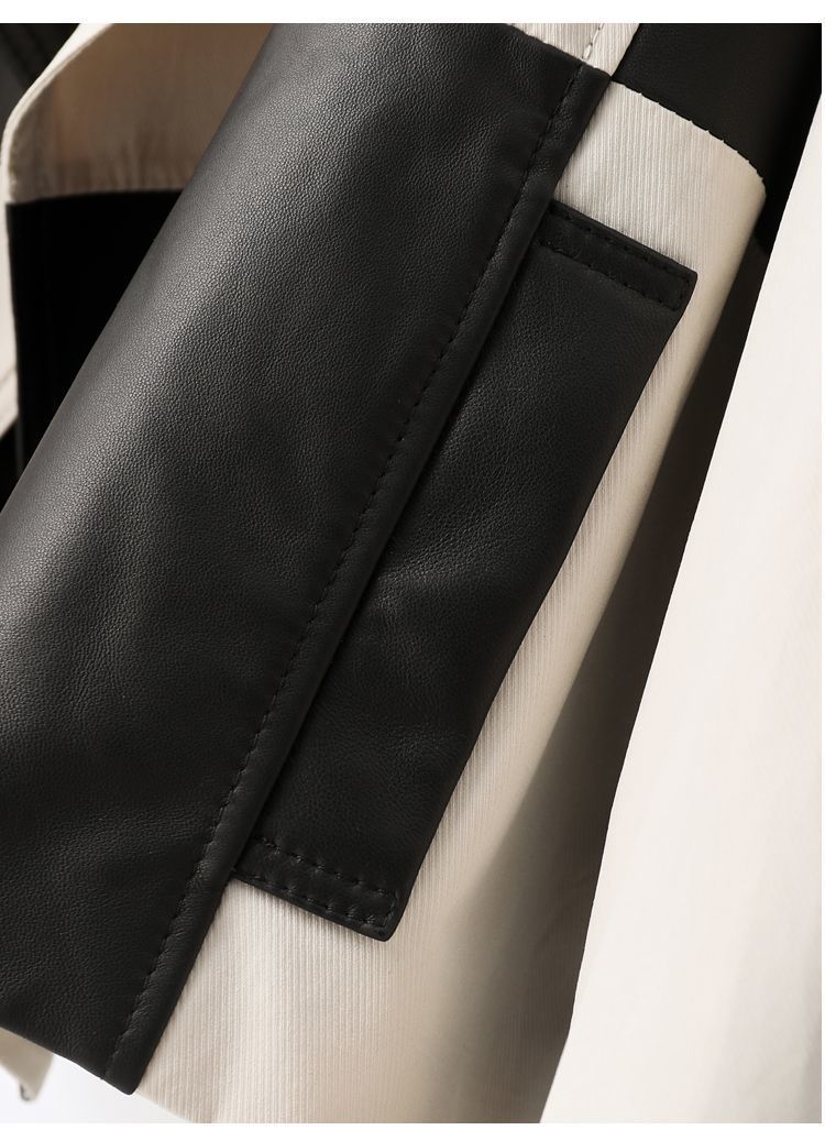 Veste en simili cuir souple – Style western ample et moderne