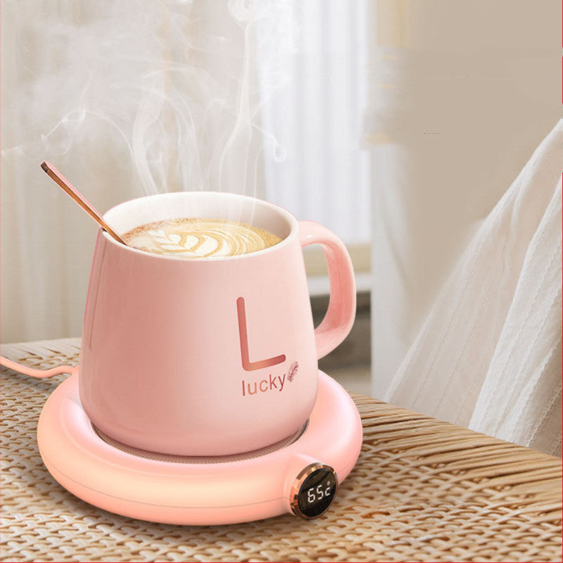 Chauffe-tasse USB – Plaque chauffante électrique 3 températures réglables, écran LED, pour tasse/mug – Idéal maison, bureau, cuisine, hiver