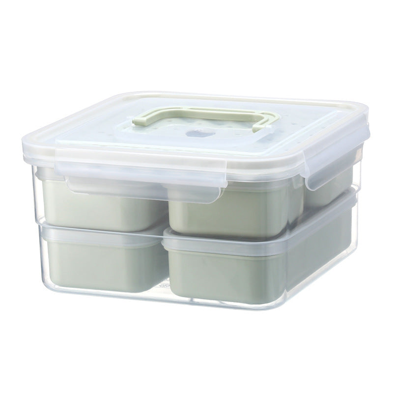 Boîte à Lunch Carrée 6 Compartiments – Modèle ZG-1050C