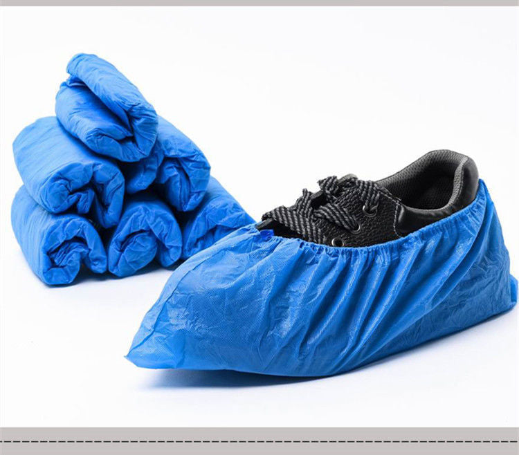 Couvre-chaussures jetables épaissis en plastique imperméable