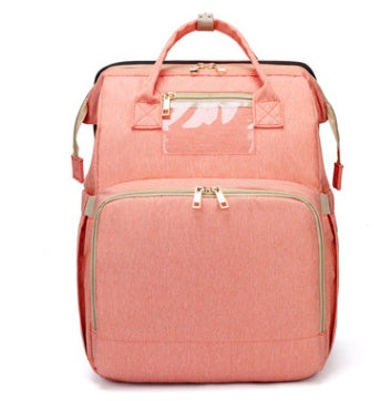 Sac à langer multifonction grande capacité – version USB rechargeable, pliable pour lit de bébé