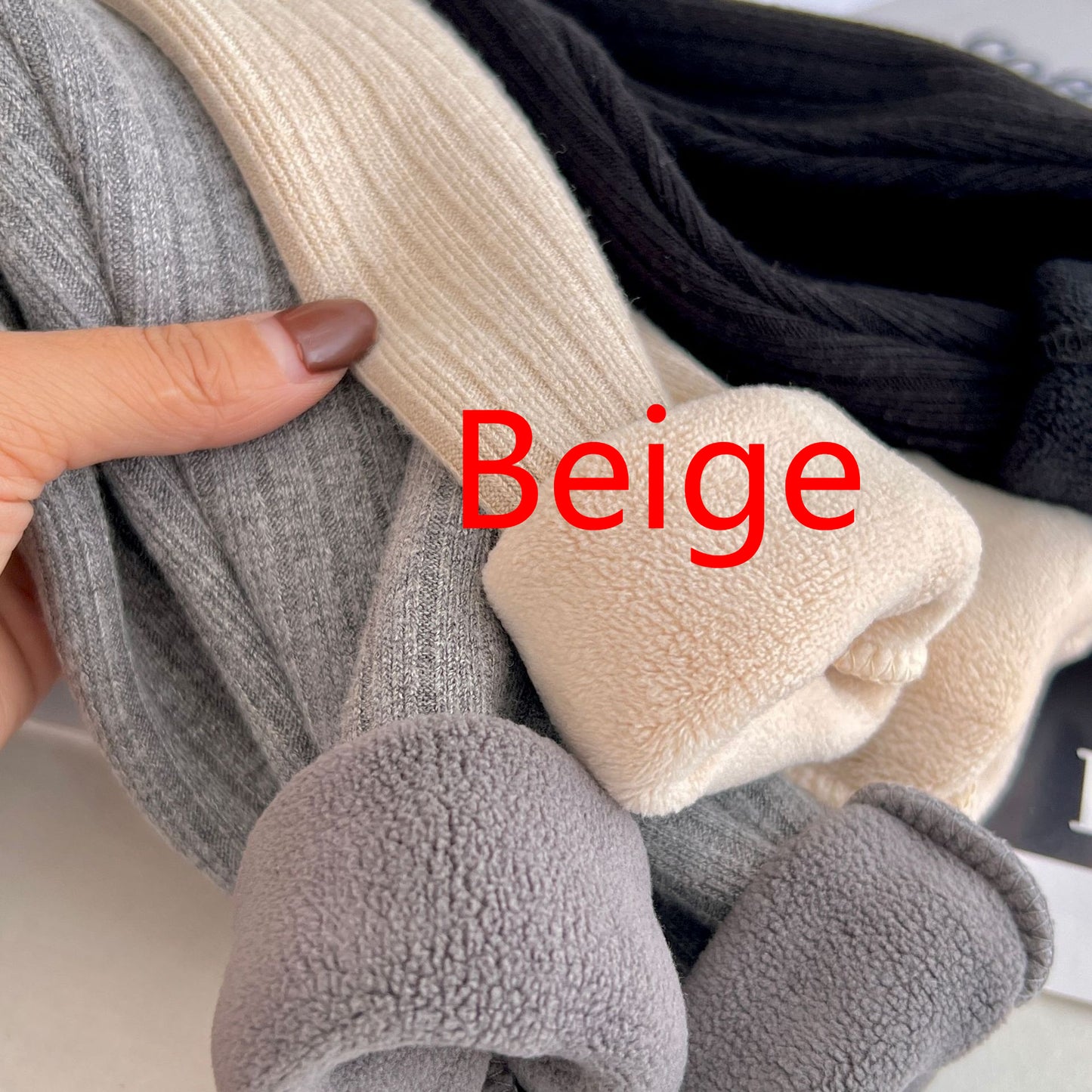 Leggings chauds polyvalents doublés en polaire – épais