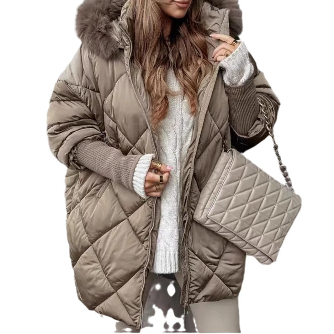Manteau cardigan à capuche pour vêtements d'hiver