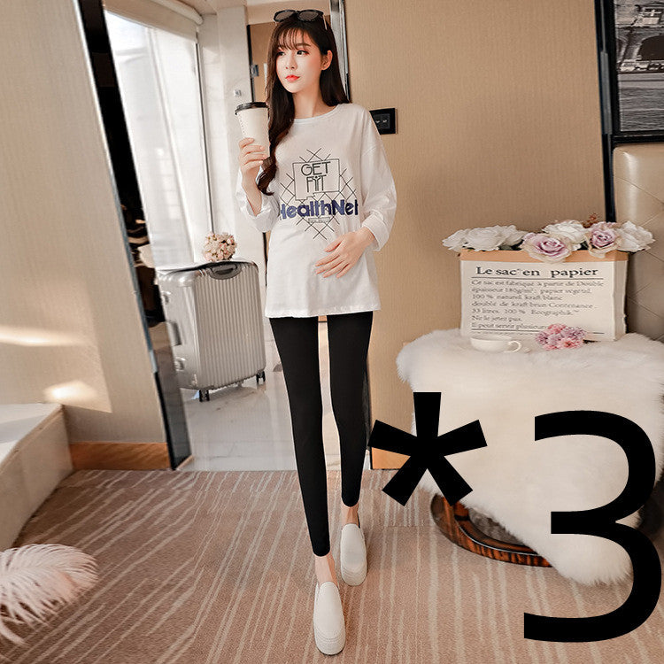 Legging Femme Enceinte Taille Basse Croisée – Confort Maternité et Soutien Doux
