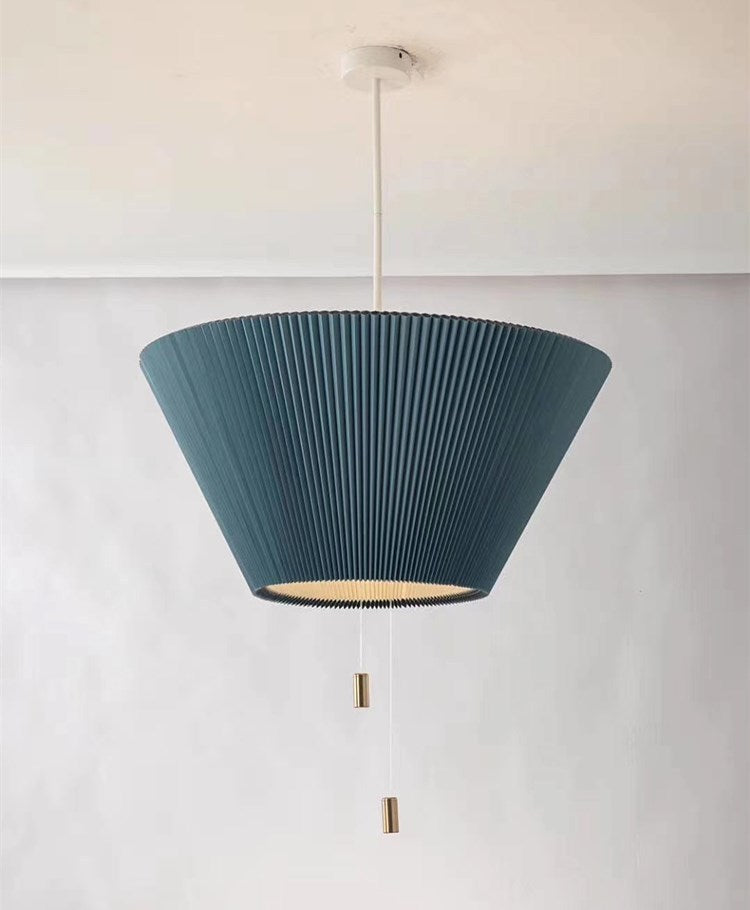 Lustre plissé déformé de style nordique moderne pour salon et salle à manger