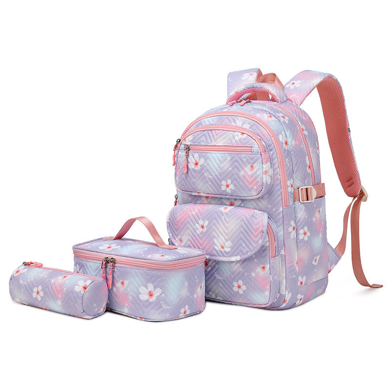 Ensemble sac à dos scolaire 3 pièces – Motifs imprimés et style tendance