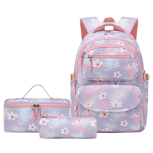 Ensemble sac à dos scolaire 3 pièces – Motifs imprimés et style tendance