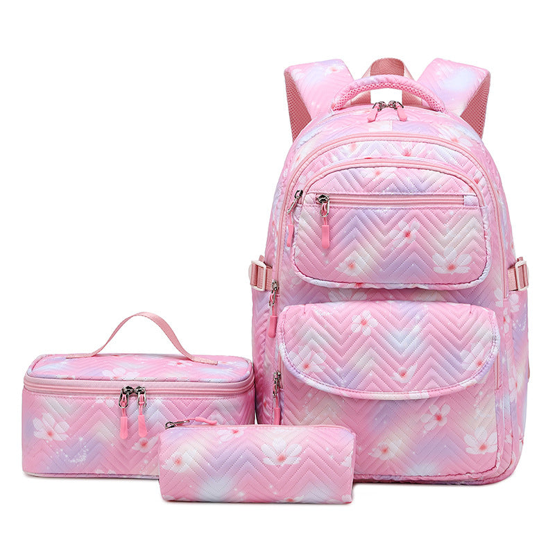 Ensemble sac à dos scolaire 3 pièces – Motifs imprimés et style tendance