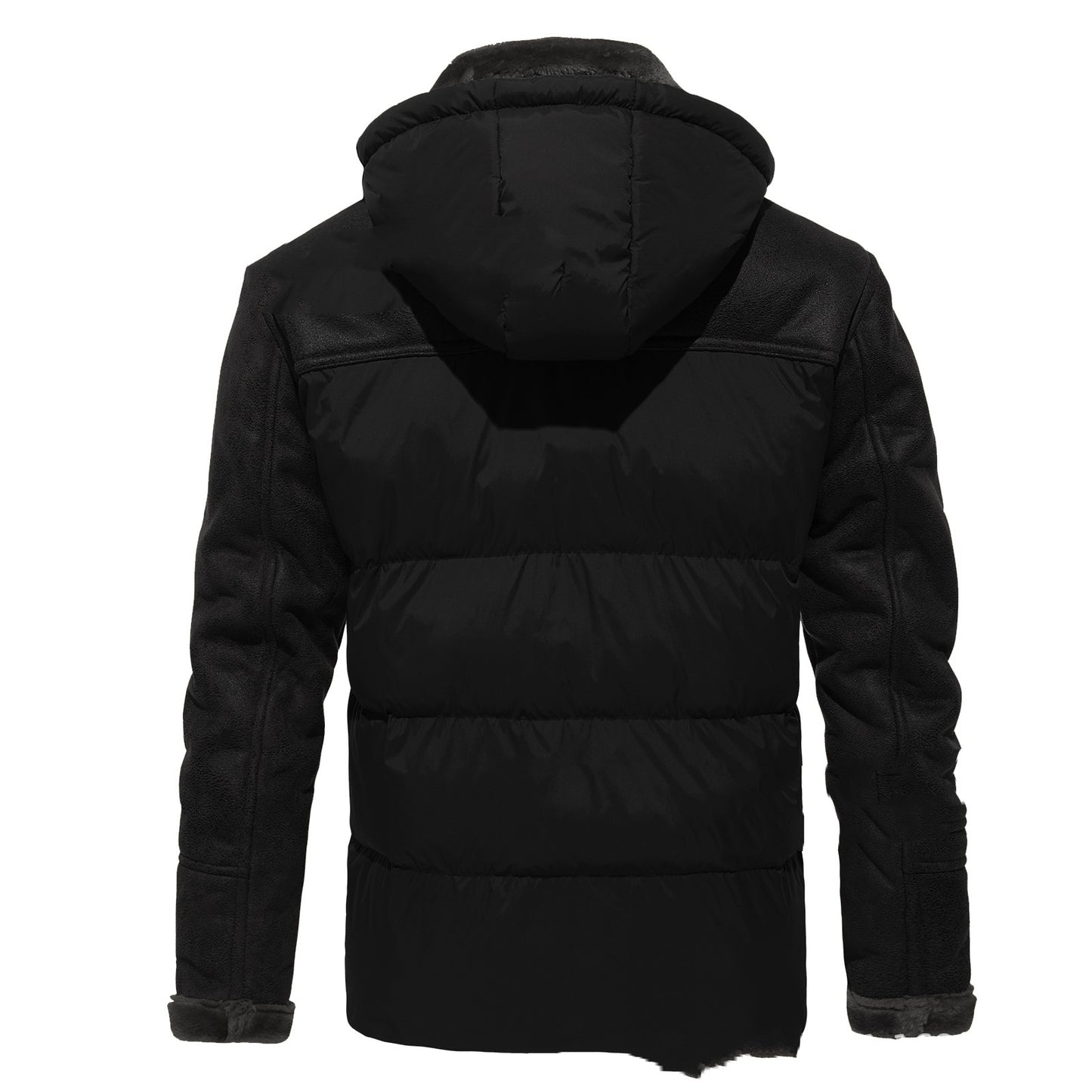 Manteau pour hommes automne et hiver manteau de vêtements d'hiver intégré en fourrure à capuche