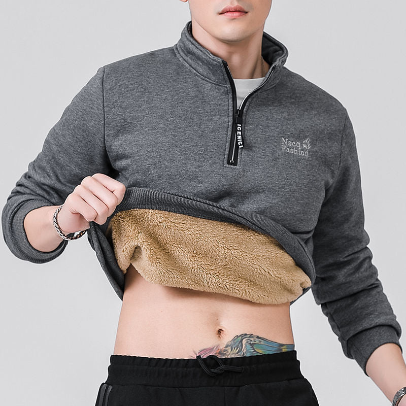 vêtement thermique / Fleece-lined Thick Round Neck Top