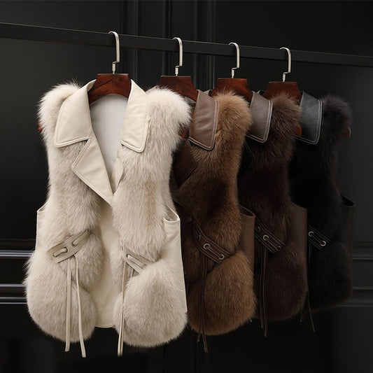 Gilet court en fausse fourrure – Élégant, chaud et tendance pour l’automne et l’hiver