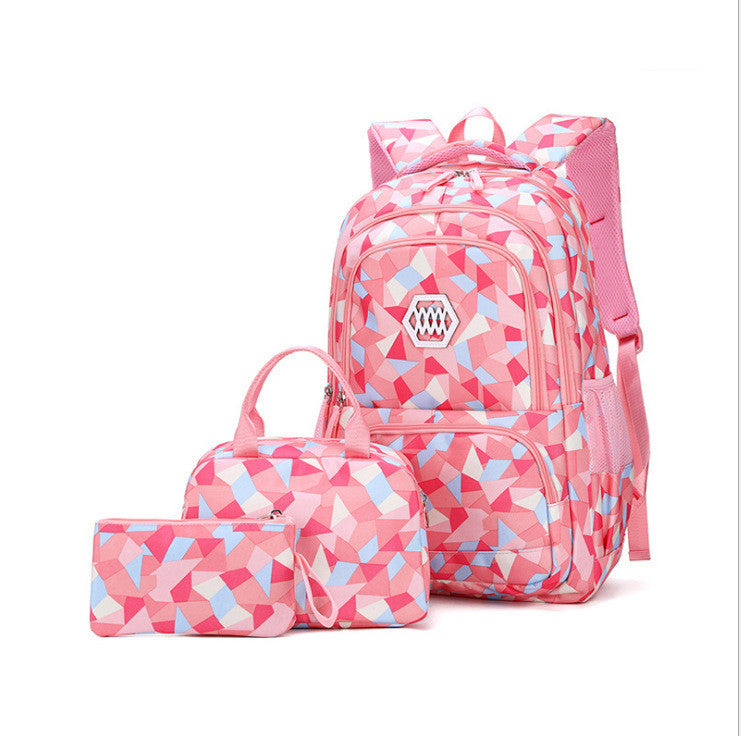 Sac à Dos Cartable 3 Pièces pour Enfants – Motif Dessin Animé Mignon (Maternelle et Primaire)