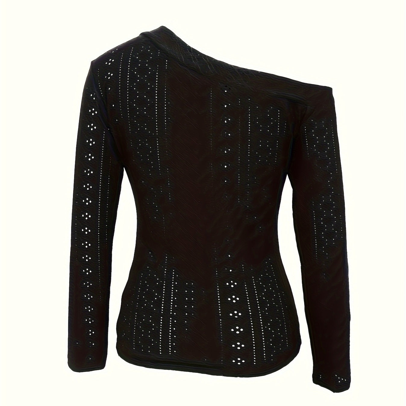Haut Femme à Épaules Dénudées – T-shirt Manches Longues Chic et Polyvalent