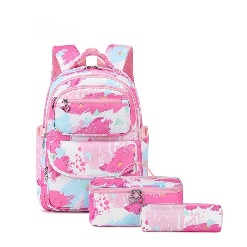 Ensemble sac à dos scolaire 3 pièces – Motifs imprimés et style tendance