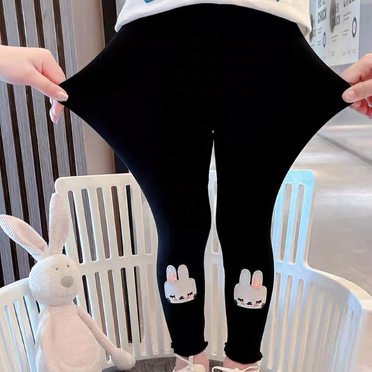 Leggings fins en pur coton pour fille – Style élégant