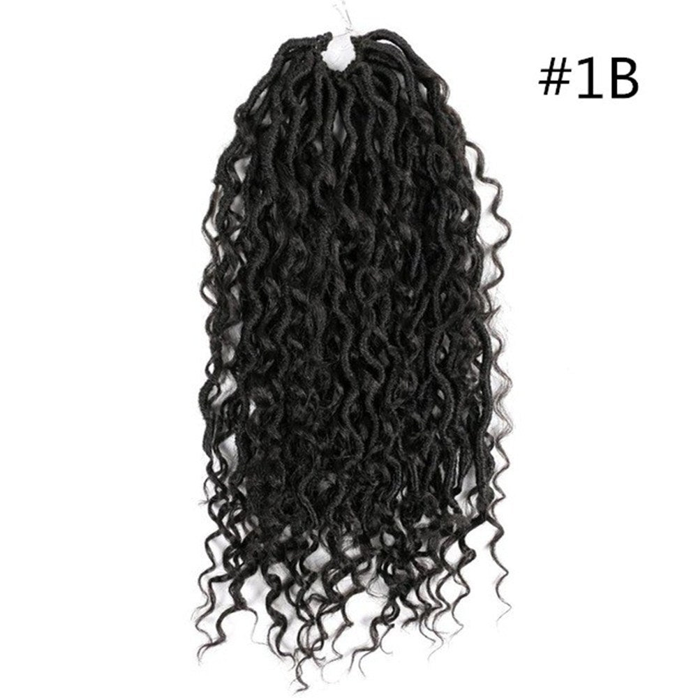 Tresses décoiffées avec mèches synthétiques au crochet
