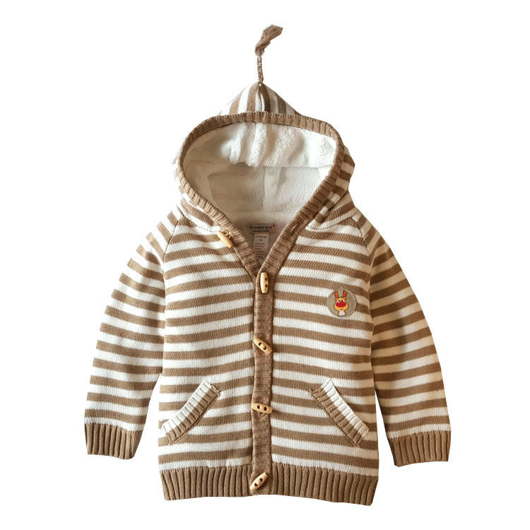 Veste-Pull Enfant Épaisse en Coton & Polaire – Automne/Hiver