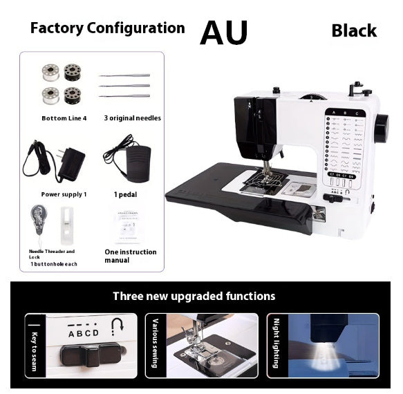 Machine à Coudre Électrique Multifonctionnelle de Bureau – Automatique avec Carte d’Extension