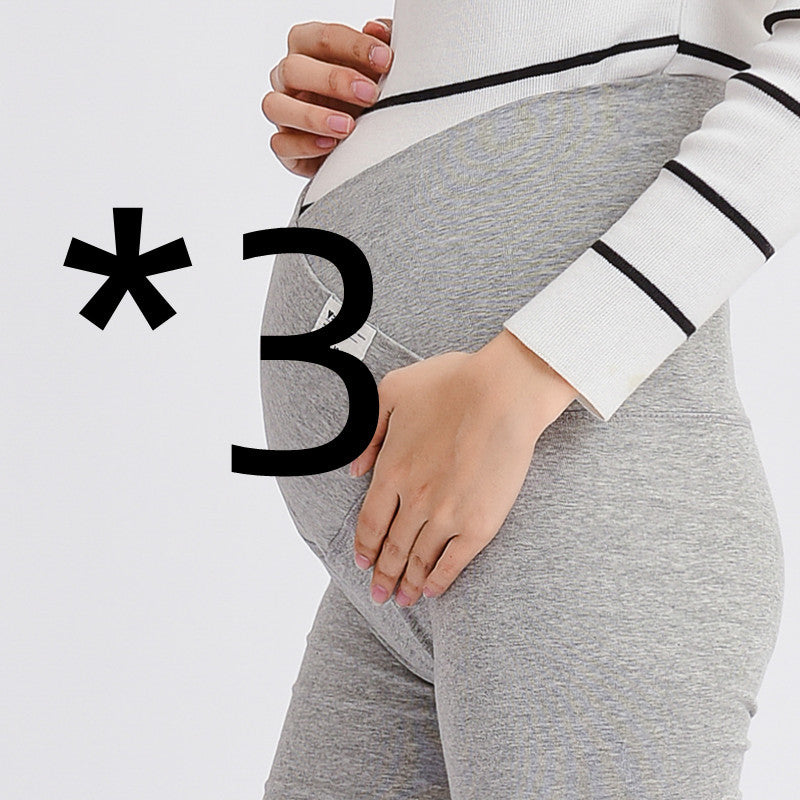 Legging Femme Enceinte Taille Basse Croisée – Confort Maternité et Soutien Doux