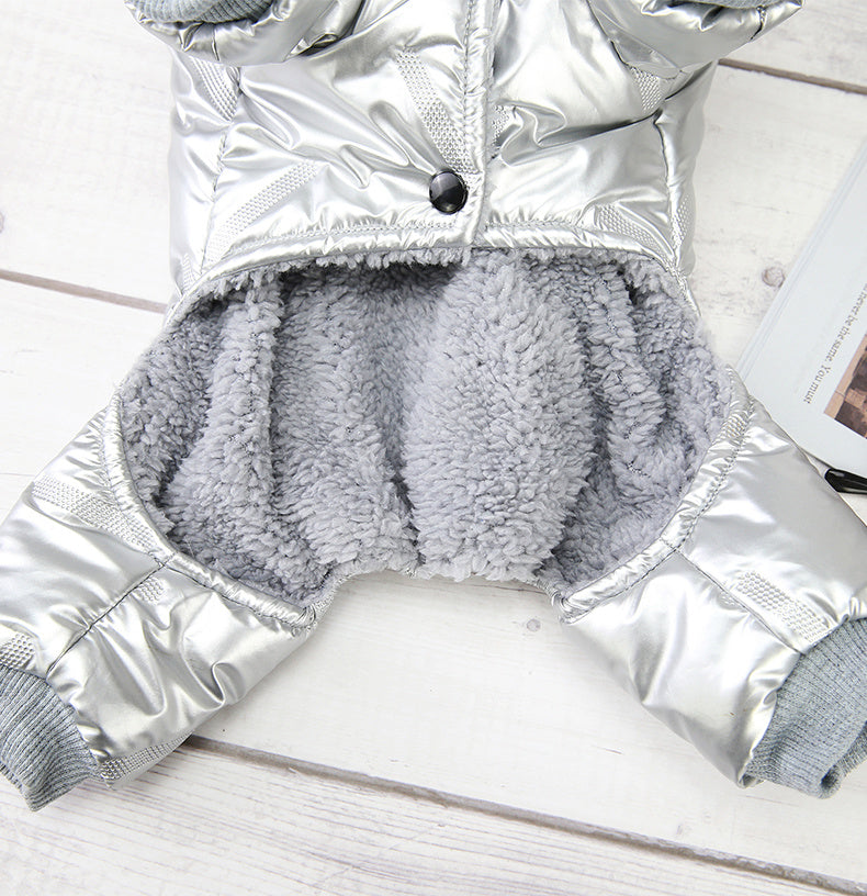 Manteau d’hiver rembourré pour chien – Vêtement chaud en coton, quatre pattes