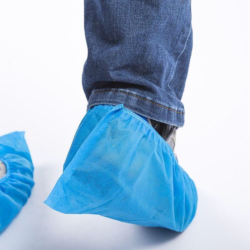 Couvre-chaussures jetables épaissis en plastique imperméable