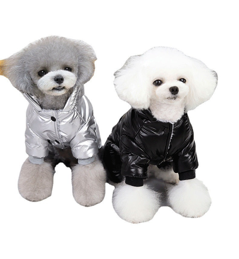 Manteau d’hiver rembourré pour chien – Vêtement chaud en coton, quatre pattes