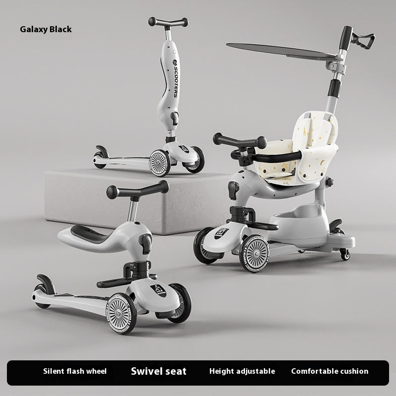Trottinette Enfant Multifonction – Musique & Lumières LED – Jeu et Mobilité Ludique
